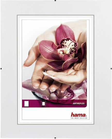 HAMA Wall-mounted No Frame with White Frame