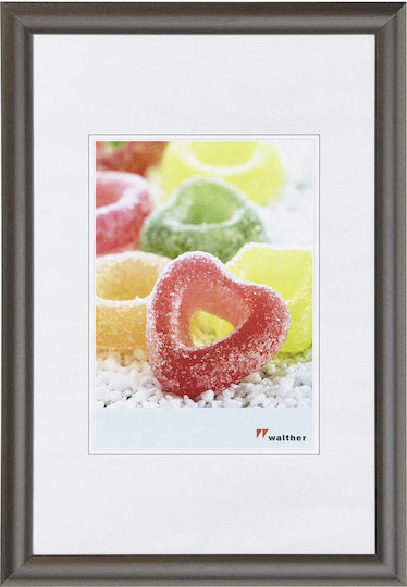 Walther Plastic Photo Frame with Gray Frame
