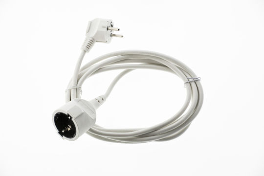 Entac ESECG1.0-5 1 Platz mit Kabel 5m Durchmesser 3 x 1.5mm² Weiß