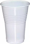 Lux Plast Pahar de unică folosință Plastic Alb 250ml 50buc
