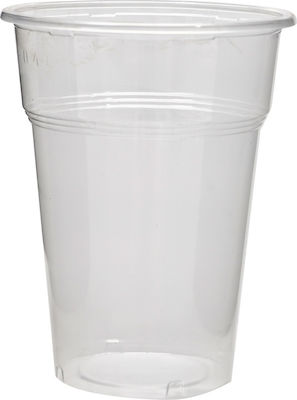 Pahar de unică folosință Plastic Transparent 250ml 50buc