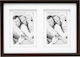 Deknudt S65KQ2 Wooden Wall-Mounted Multi Picture Frame 2 Photos With Brown Frame