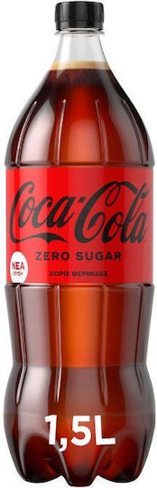 Coca-Cola Zero Cola με Ανθρακικό, Χωρίς Ζάχαρη σε Μπουκάλι 1500ml