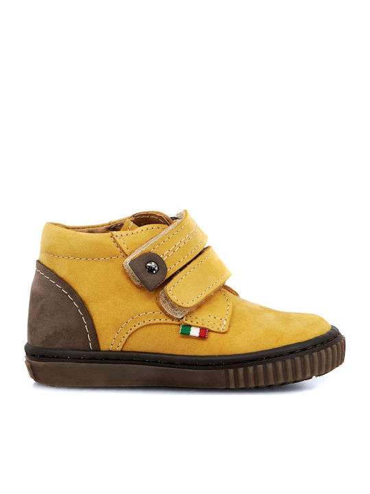 PRIMI PASSI BOOTS FOR BOY WITH CAMEL NUBUCK