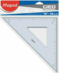 Maped Triunghi Geometric Plastic Transparent 32cm Geometric