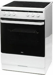 Amica Freistehend mit Keramikkochfeldern White 6018CE2.20EW