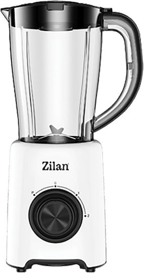 Zilan Μπλέντερ με Πλαστική Κανάτα 1.5 lt 500W Λευκό ZLN3703