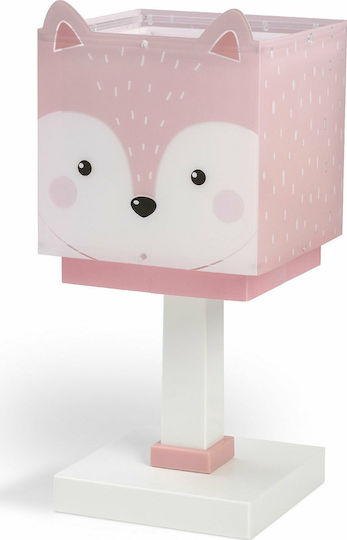 Ango Lampă portabilă pentru copii Little Fox Roz 14x14x29εκ.