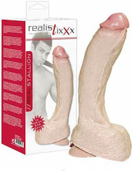 You2Toys Realistixxx Real Stallion Glass Dildo with Balls and Suction Cup Flesh 27.5cm