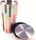 Chic Mic Modern Hoes Glas Thermosflasche Rostfreier Stahl BPA Frei 420ml Mehrfarbig mit Mundstück