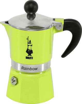 Bialetti Rainbow Espresso-Kanne 1 Cups Grün