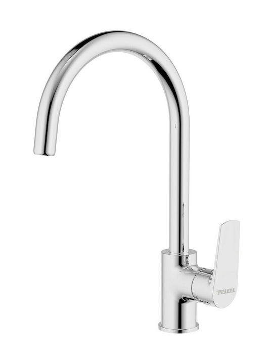 Total Kitchen Faucet Counter Silver