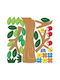 Ango Autocolant Decorativ pentru Copii Perete 3D Spumă Apple Tree