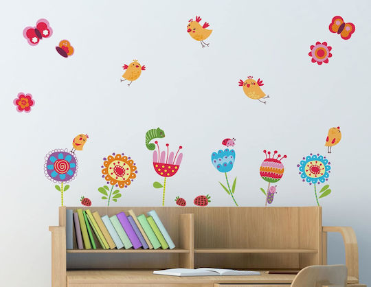 Ango Kinder Wandsticker Wand Birds & Flowers 70x47.5cm 20Stück
