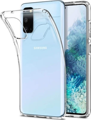 Ultra Thin Coperta din spate Silicon rezistent Transparent (Galaxy A21s)