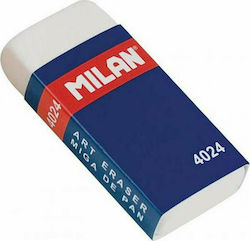 Milan Eraser for Pencil and Pen 4024 1pcs White