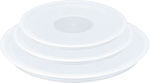 Tefal Ingenio Container Cover made of Plastic in White Color L90192 3pcs