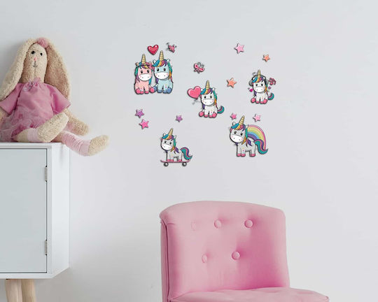 Ango Kinder Wandsticker Wand 3D Schaumstoff Lovely Unicorn 31.5x36cm 16Stück Ango Kinder Wandsticker Wand 3D Schaumstoff Lovely Unicorn 31.5x36cm 16Stück