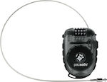 Pacsafe Retractasafe 250 Plastic Lăcăt cu Cablu Combinație cu Alarmă 2.4mm 1buc