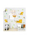 A Little Lovely Company Kids Vinyl Wall Sticker Jungle Tiger 17pcs