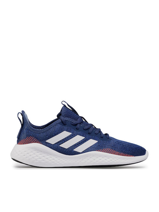 Adidas Fluidflow Ανδρικά Αθλητικά Παπούτσια Running Tech Indigo / Cloud White / Semi Solar Red
