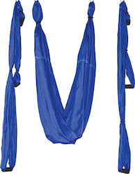 Amila Πανί Aerial Yoga Swing 5x1.5μ. με Λαβές Μπλε