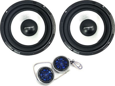 Pcinener Σετ Ηχεία Αυτοκινήτου Διαιρούμενα 6" με 180W RMS (2 Δρόμων)