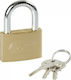 Lampa Standard Steel Padlock Brass with Key 40mm 40mm