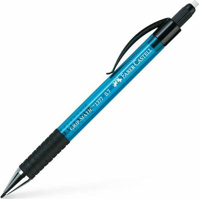 Faber-Castell Gripmatic Mechanischer Bleistift Kunststoff 0.7mm mit Radiergummi 1Stück Blau