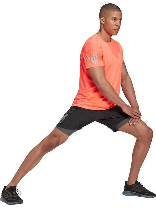 adidas Own the Run Αθλητική Ανδρική Βερμούδα Regular Fit Μαύρη
