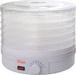 Zilan Food Dehydrator with 5 Shelves and Adjustable Temperature 35-70°C