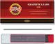 Koh-I-Noor 12 Packs x 12 Mechanical Pencil Leads 4190 Thickness 2mm Type 3B