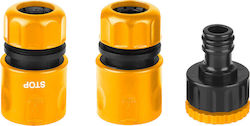 Ingco HHCS03122 Ταχυσύνδεσμος 3τμχ 13x13mm 3τμχ