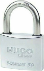 Hugo Locks Marine Steel Padlock Brass with Key 30mm 1pcs