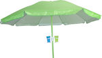 TnS 1503 Umbrelă de Plajă Verde cu Diametru de 2m Verde 03.ULA-1503