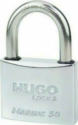 Hugo Locks Marine Steel Padlock Brass with Key 60mm 1pcs