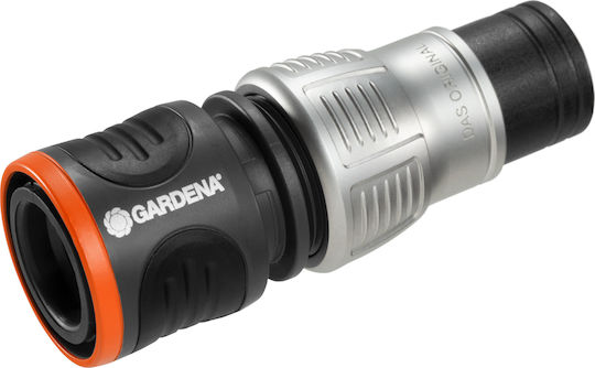 Gardena Stop Premium 18253-20 Schnellverbinder Wasserrohr für Schlauch 1/2" & 5/8" Schwarz