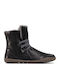Peu Cami Leather Women's Ankle Boots with Fur Black