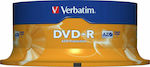 Verbatim Beschreibbare DVD-R 16x 4.7GB Kuchenbox 25Stück