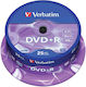 Verbatim Εγγράψιμα DVD+R 16x 4.7GB Cake Box 25τμχ