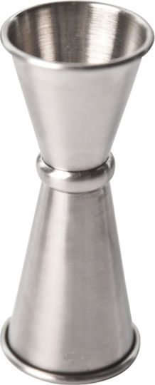 APS 47 Ronin Διπλή Μεζούρα Ποτών με Χωρητικότητα 25/50ml Silver
