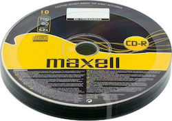 Maxell Înregistrabile CD-R 52x 700MB Cutie pentru prăjituri 10buc