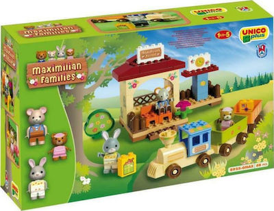 Androni Giocattoli Building Block Σταθμός Τρένου Maximilian for 1.5 - 5 years 68pcs