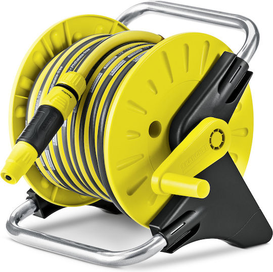 Karcher HR 25 Wall Mounted Garden Hose Box with 15m Hose with Rewind Handle