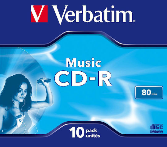 Verbatim Inscripționabile CD-R 16x 700MB 10buc