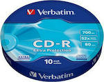 Verbatim Beschreibbare CD-R 52x 700MB Kuchenbox 10Stück