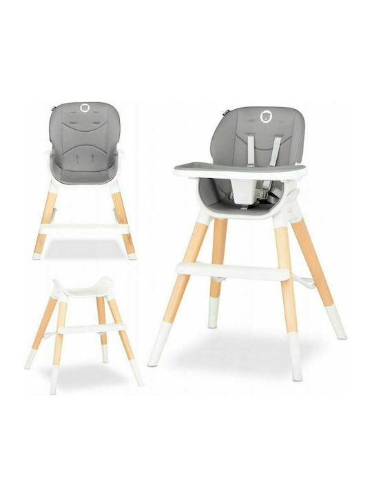 Lionelo Mona Highchair 4 in 1 & Fabric Seat Stone