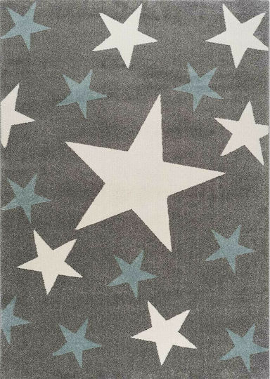 Polcarpet 1925 Star Kinder Teppich Sterne Blue Light 200x290cm