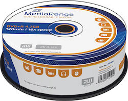 MediaRange Recordable DVD+R 4.7GB 25pcs