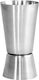 The Bars Διπλή Μεζούρα Ποτών με Χωρητικότητα 25/50ml Silver